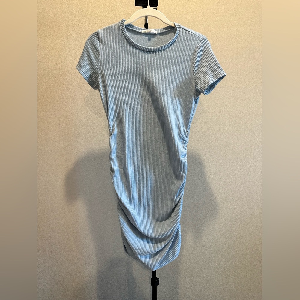 Blue bodycon dress
